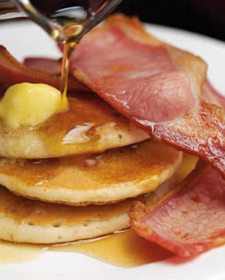 Toasted Pancakes & Bacon